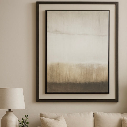 Abstract Neutrals Linen Painting