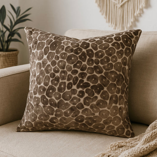 Paul Moneypenny Brown Leopard Print Cushion