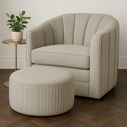 Sienna Oatmeal Swivel Chair