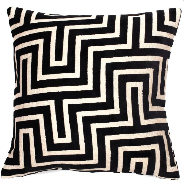 Paul Moneypenny Monochrome Geometric Cushion