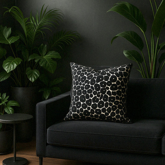 Paul Moneypenny Monochrome Leopard Print Cushion